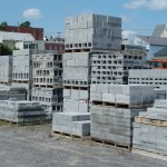 Steffey & Findlay concrete blocks on pallets